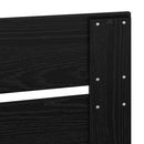 vidaXL Fejtámla fejtámlával Fekete tölgy 135 cm Faanyag