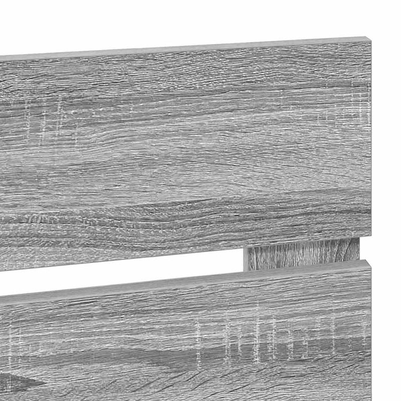 vidaXL Fejtámla fejtámlával Szürke Sonoma 135 cm Faanyag