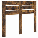 vidaXL Fejtámla fejtámlával Füstölt tölgy 120 cm Faanyag