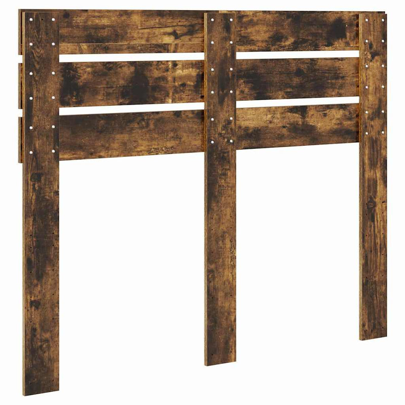 vidaXL Fejtámla fejtámlával Füstölt tölgy 120 cm Faanyag