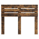 vidaXL Fejtámla fejtámlával Füstölt tölgy 120 cm Faanyag