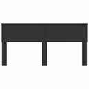vidaXL Fejtámla fejtámlával Fekete tölgy 200 cm Faanyag