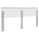 vidaXL Fejtámla fejtámlával Beton Szürke 200 cm Faanyag