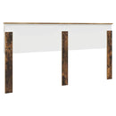 vidaXL Fejtámla fejtámlával Füstölt tölgy 200 cm Faanyag