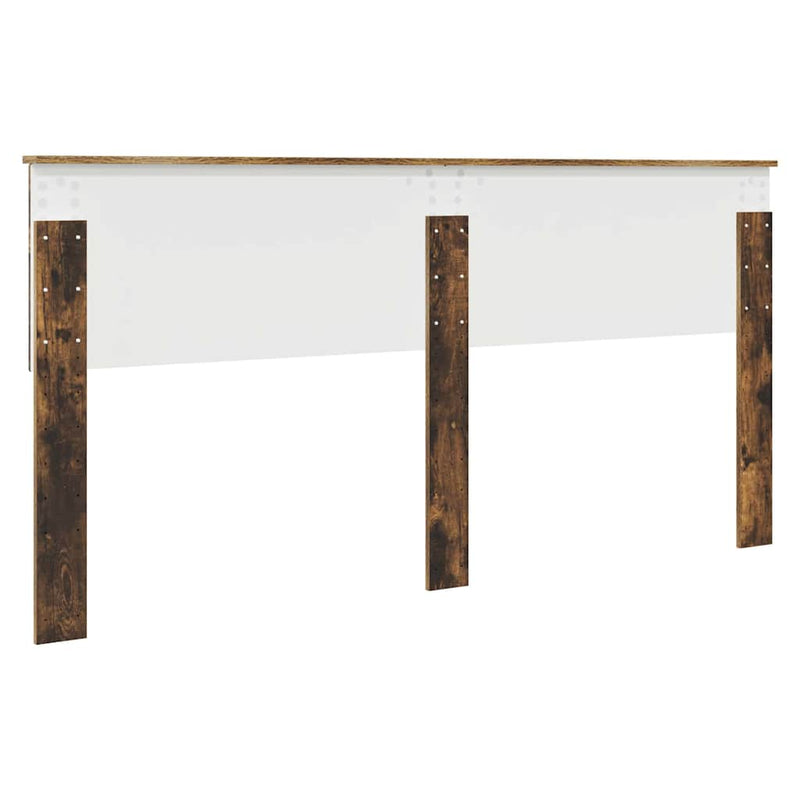 vidaXL Fejtámla fejtámlával Füstölt tölgy 200 cm Faanyag