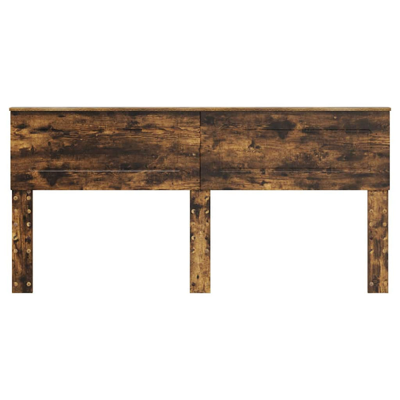 vidaXL Fejtámla fejtámlával Füstölt tölgy 200 cm Faanyag