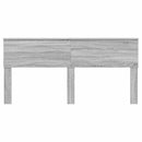 vidaXL Fejtámla fejtámlával Szürke Sonoma 200 cm Faanyag