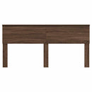 vidaXL Fejtámla fejtámlával Barna Tölgy 200 cm Faanyag