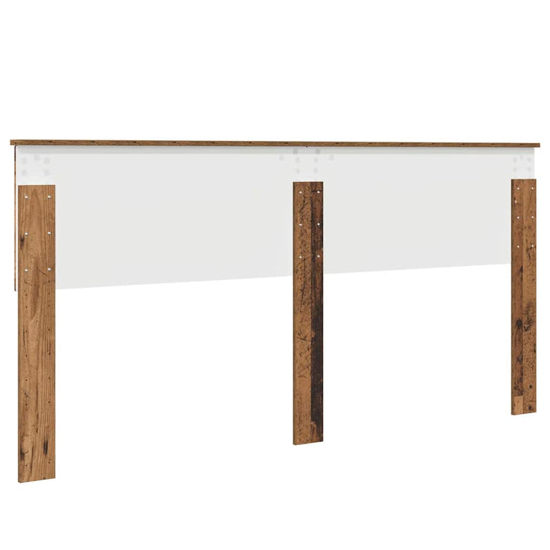 vidaXL Fejtámla fejtámlával Öreg fa 200 cm Faanyag