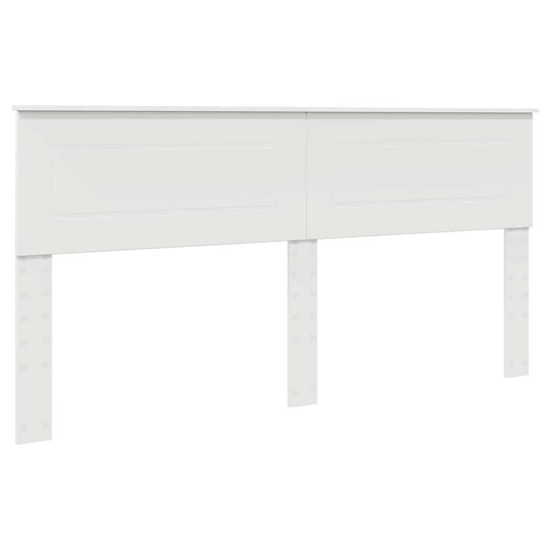 vidaXL Fejtámla fejtámlával Fehér 180 cm Faanyag