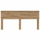 vidaXL Fejtámla fejtámlával Artisan tölgy 180 cm Faanyag