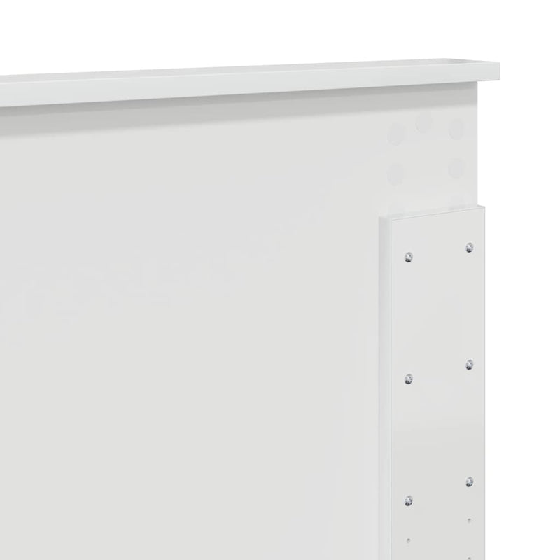 vidaXL Fejtámla fejtámlával Fényes Fehér 160 cm Faanyag