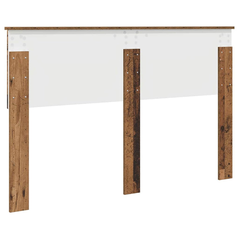 vidaXL Fejtámla fejtámlával Öreg fa 160 cm Faanyag