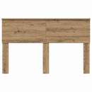 vidaXL Fejtámla fejtámlával Artisan tölgy 160 cm Faanyag