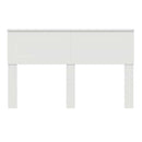 vidaXL Fejtámla fejtámlával Fehér 150 cm Faanyag