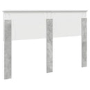 vidaXL Fejtámla fejtámlával Beton Szürke 140 cm Faanyag