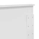 vidaXL Fejtámla fejtámlával Fényes Fehér 140 cm Faanyag