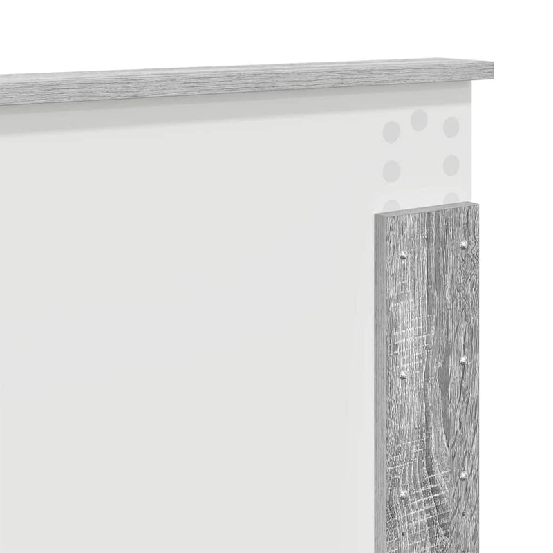 vidaXL Fejtámla fejtámlával Szürke Sonoma 140 cm Faanyag