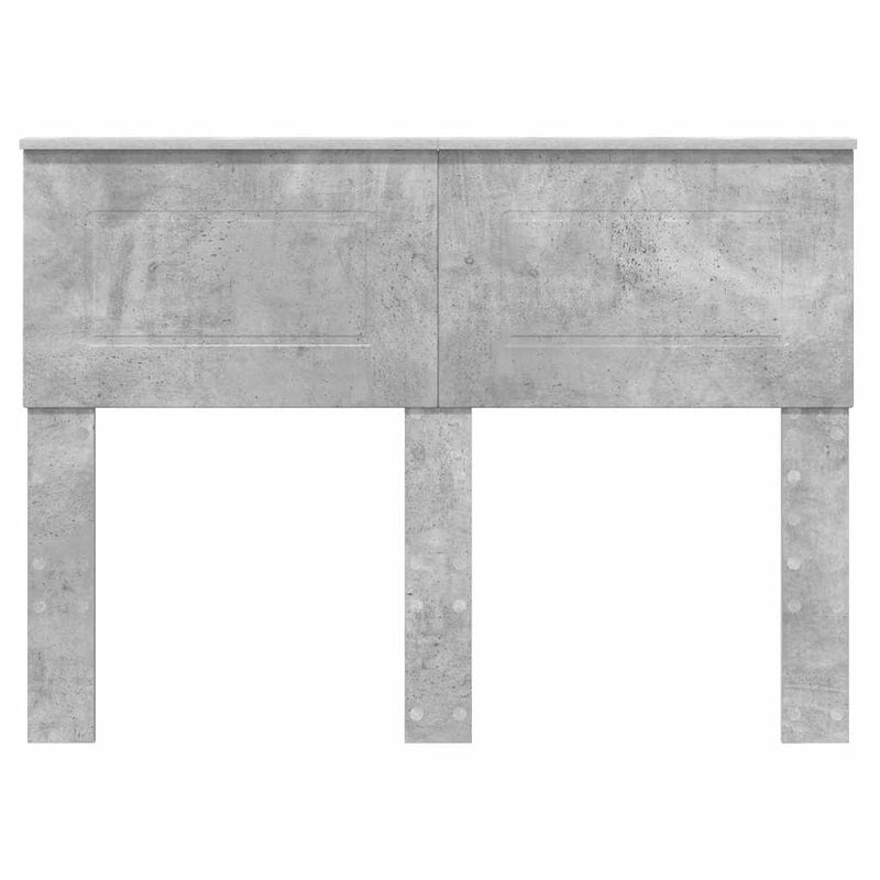 vidaXL Fejtámla fejtámlával Beton Szürke 135 cm Faanyag