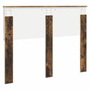 vidaXL Fejtámla fejtámlával Füstölt tölgy 135 cm Faanyag