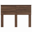 vidaXL Fejtámla fejtámlával Barna Tölgy 135 cm Faanyag