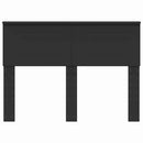 vidaXL Fejtámla fejtámlával Fekete tölgy 120 cm Faanyag