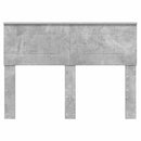 vidaXL Fejtámla fejtámlával Beton Szürke 120 cm Faanyag