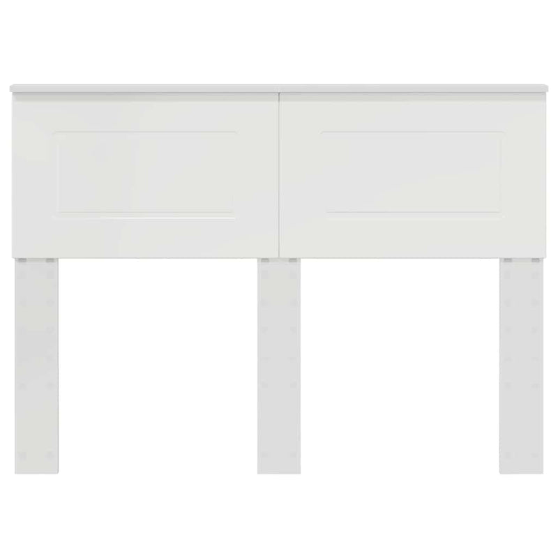 vidaXL Fejtámla fejtámlával Fényes Fehér 120 cm Faanyag