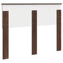 vidaXL Fejtámla fejtámlával Barna Tölgy 120 cm Faanyag