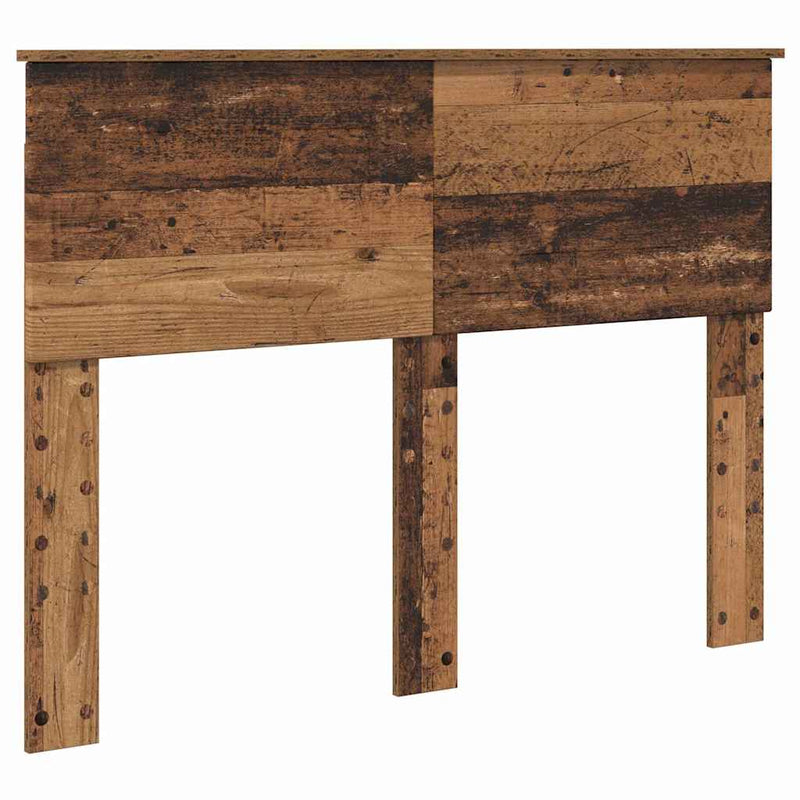 vidaXL Fejtámla fejtámlával Öreg fa 120 cm Faanyag