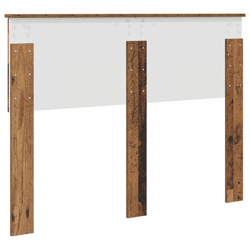 vidaXL Fejtámla fejtámlával Öreg fa 120 cm Faanyag