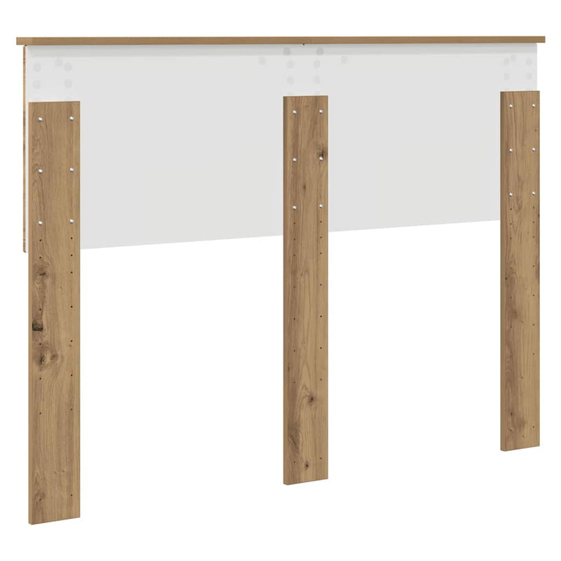 vidaXL Fejtámla fejtámlával Artisan tölgy 120 cm Faanyag