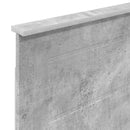 vidaXL Fejtámla Beton Szürke Faanyag