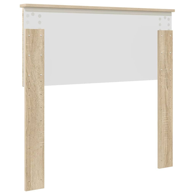 vidaXL Fejtámla fejtámlával Sonoma tölgy 90 cm Faanyag