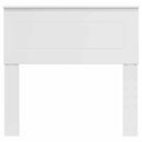 vidaXL Fejtámla fejtámlával Fényes Fehér 90 cm Faanyag