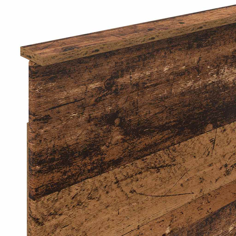 vidaXL Fejtámla fejtámlával Öreg fa 90 cm Faanyag