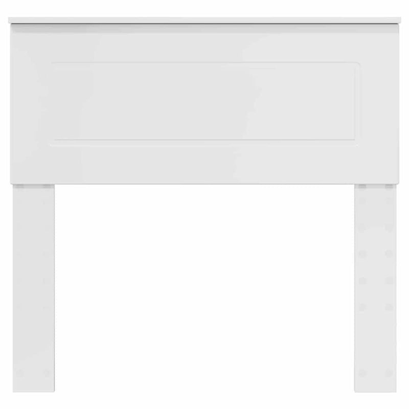 vidaXL Fejtámla fejtámlával Fényes Fehér 80 cm Faanyag