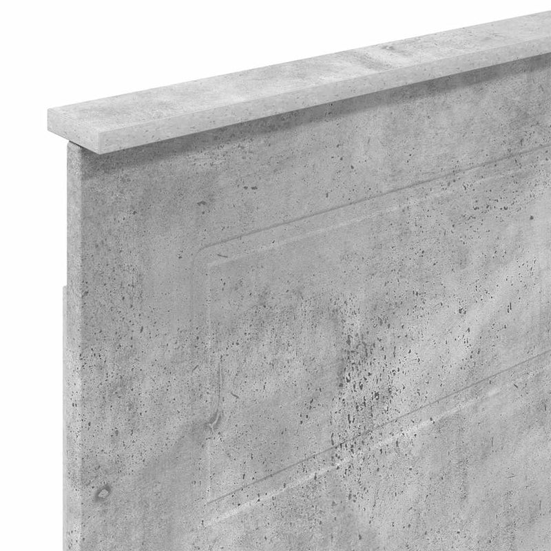 vidaXL Fejtámla fejtámlával Beton Szürke 75 cm Faanyag
