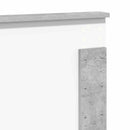 vidaXL Fejtámla Beton Szürke Szerelt fa