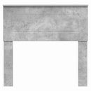 vidaXL Fejtámla fejtámlával Beton Szürke 75 cm Faanyag