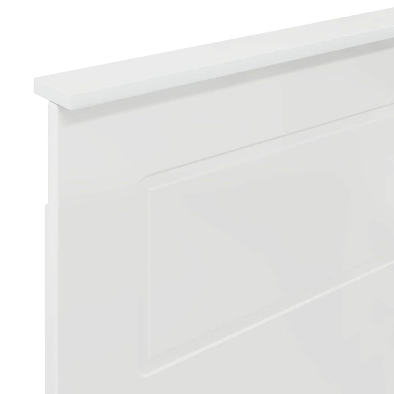 vidaXL Fejtámla fejtámlával Fényes Fehér 75 cm Faanyag