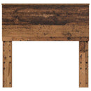 vidaXL Fejtámla fejtámlával Öreg fa 75 cm Faanyag