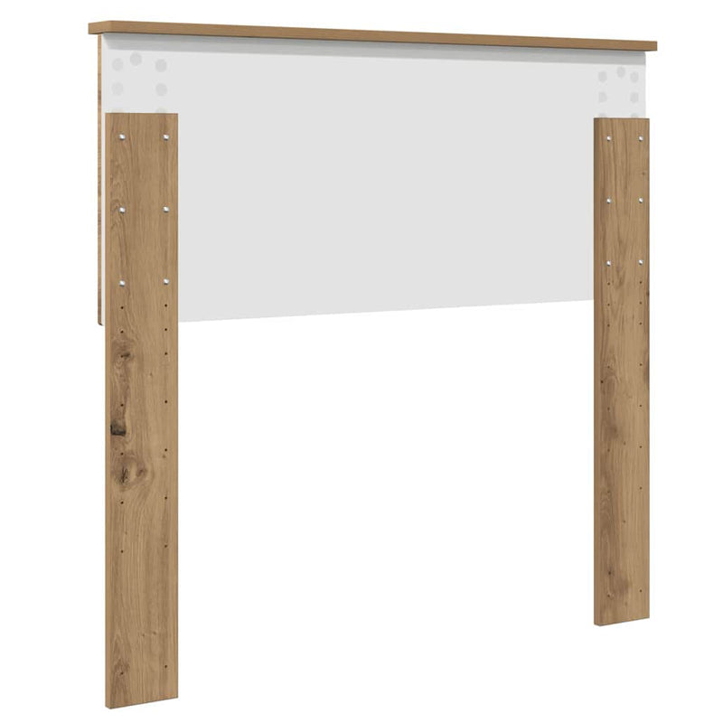 vidaXL Fejtámla fejtámlával Artisan tölgy 75 cm Faanyag