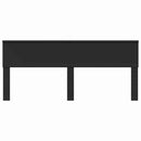 vidaXL Fejtámla fejtámlával Fekete tölgy 200 cm Faanyag