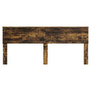 vidaXL Fejtámla fejtámlával Füstölt tölgy 200 cm Faanyag