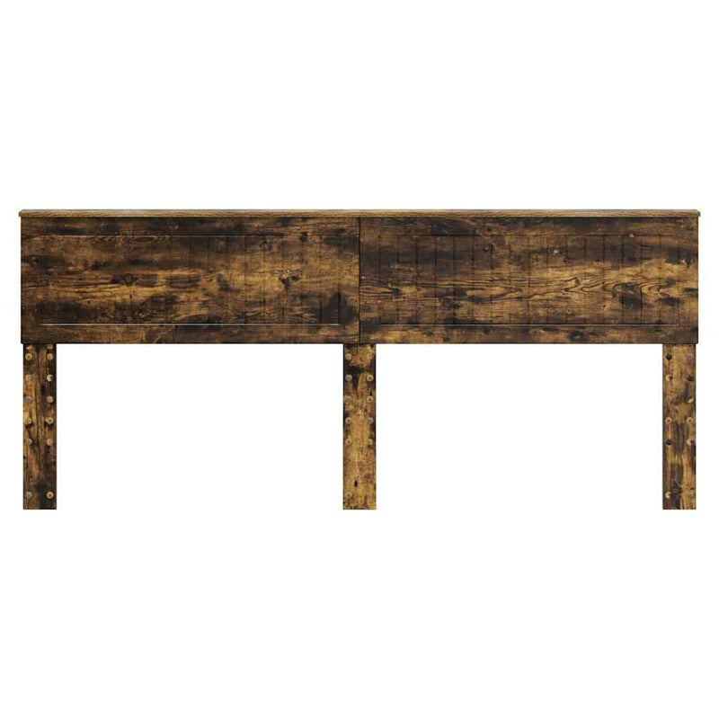 vidaXL Fejtámla fejtámlával Füstölt tölgy 200 cm Faanyag