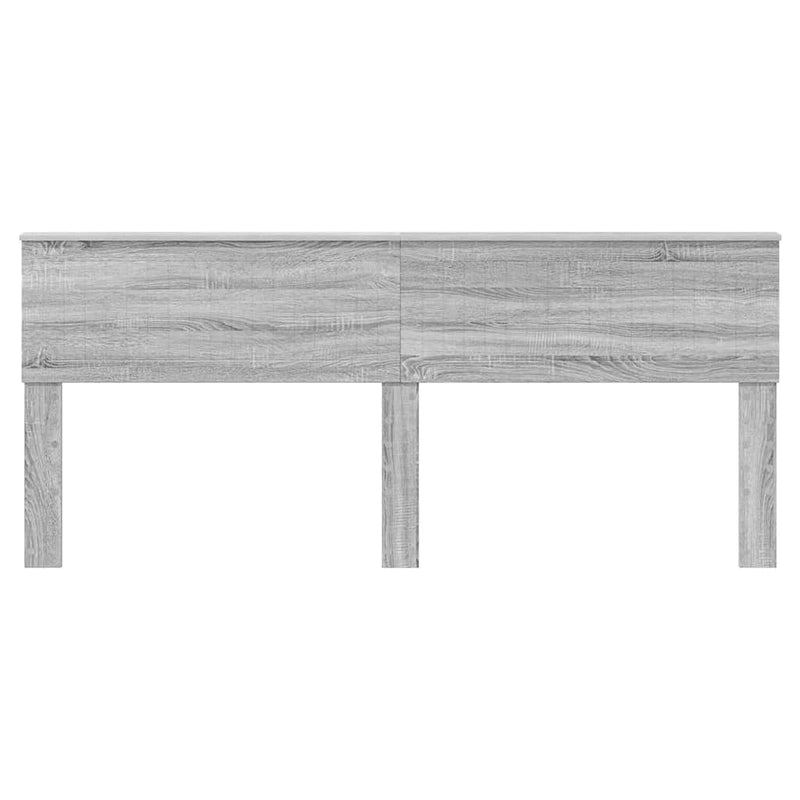 vidaXL Fejtámla fejtámlával Szürke Sonoma 200 cm Faanyag