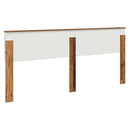 vidaXL Fejtámla fejtámlával Öreg fa 200 cm Faanyag