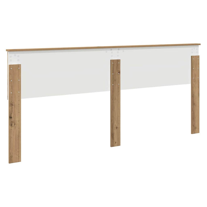 vidaXL Fejtámla fejtámlával Artisan tölgy 200 cm Faanyag