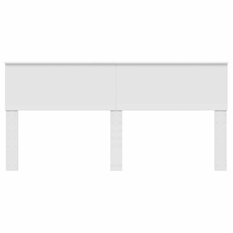 vidaXL Fejtámla fejtámlával Fehér 180 cm Faanyag